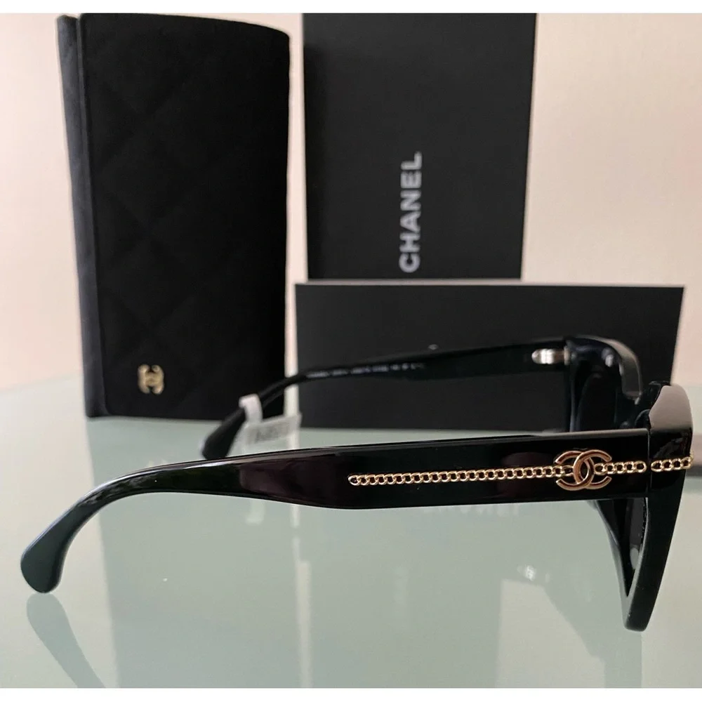 NIB CHANEL dress SQUARE SUNGLASSES/glasses/frame Ref.5509A C622/T  ITALY;Current - Picture 6 of 11